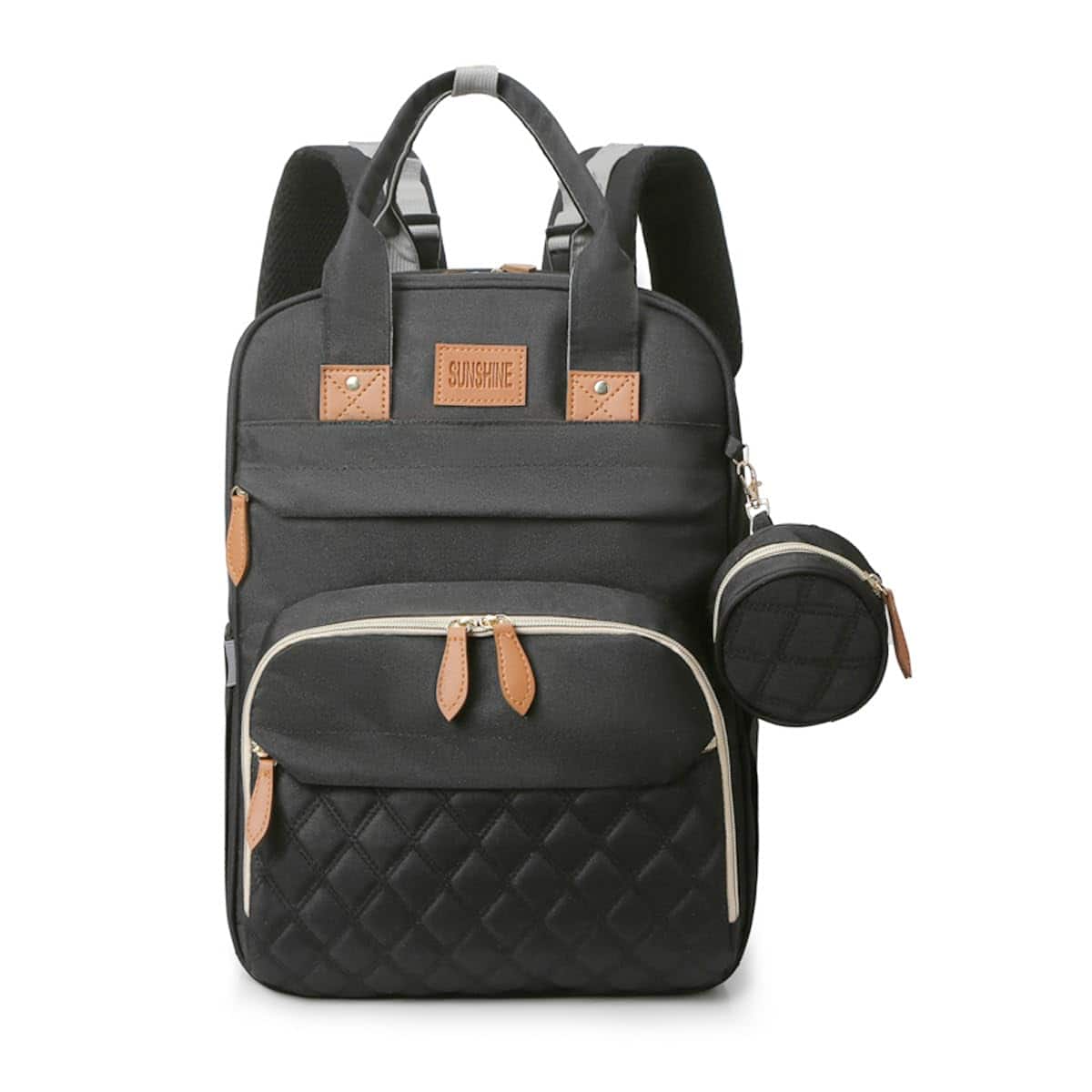 Mochila para pañales Apexmode, Bolsa de viaje -Gris - Imagen 5