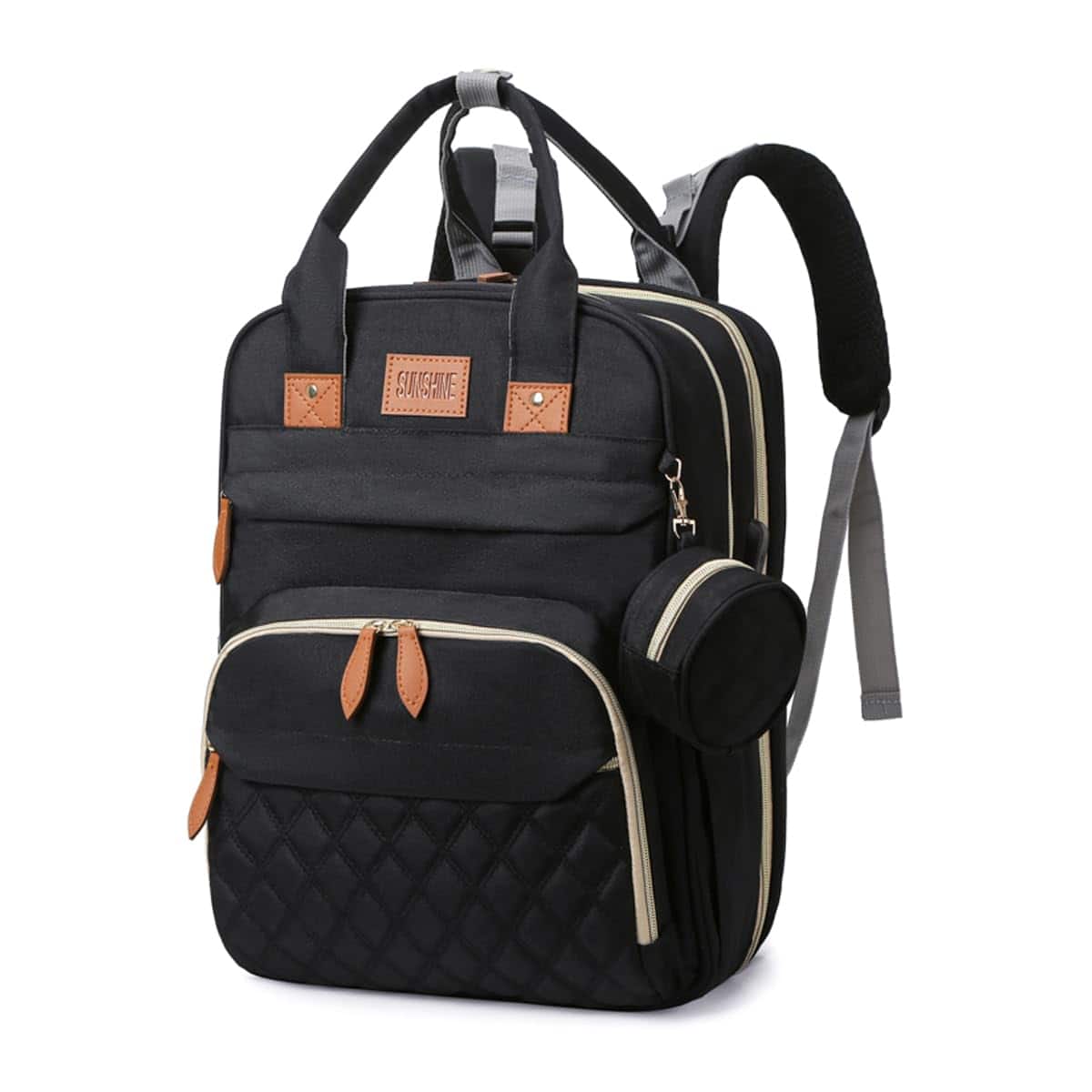 Mochila para pañales Apexmode, Bolsa de viaje -Gris