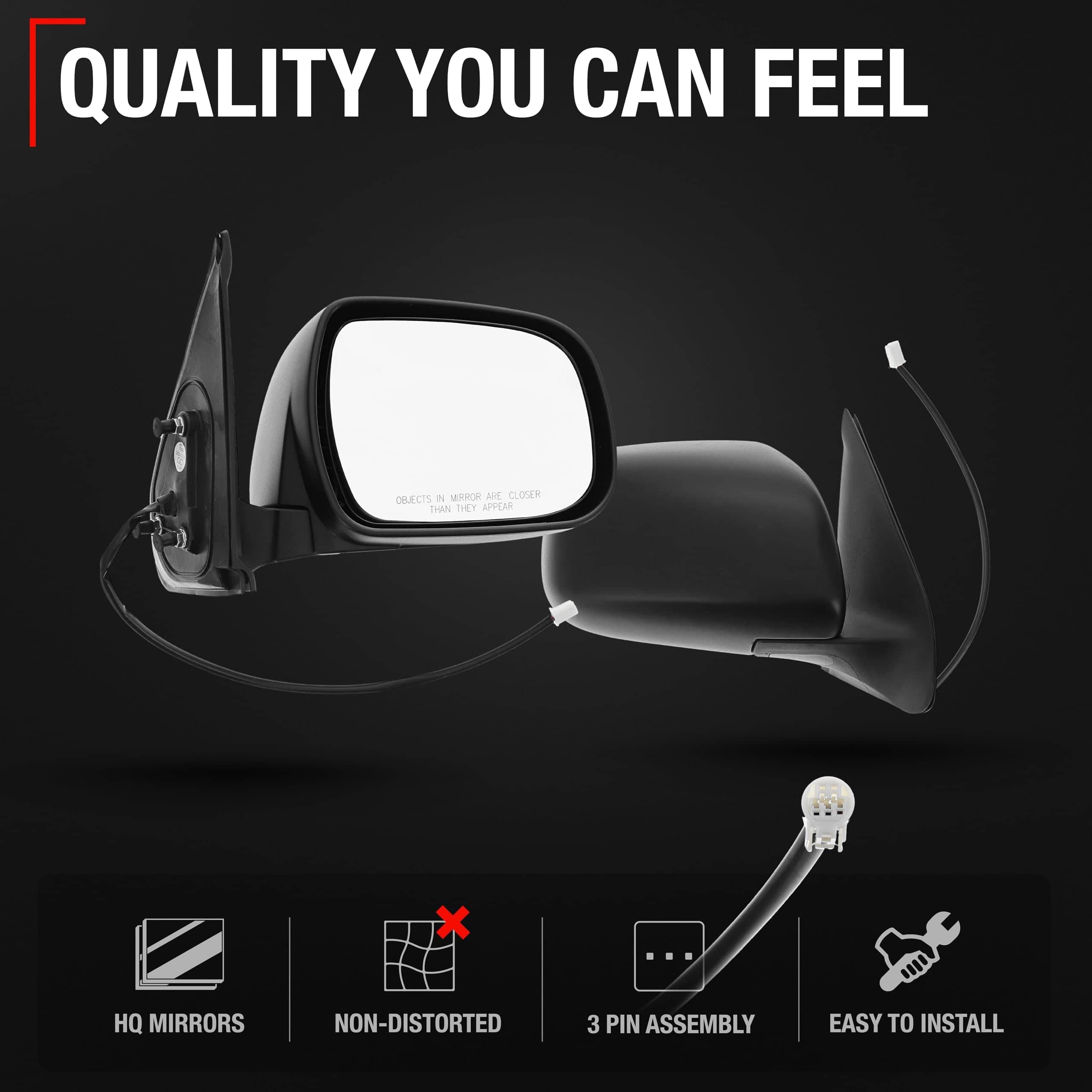 Espejo del lado del pasajero T1A - Compatible con Toyota - Imagen 5