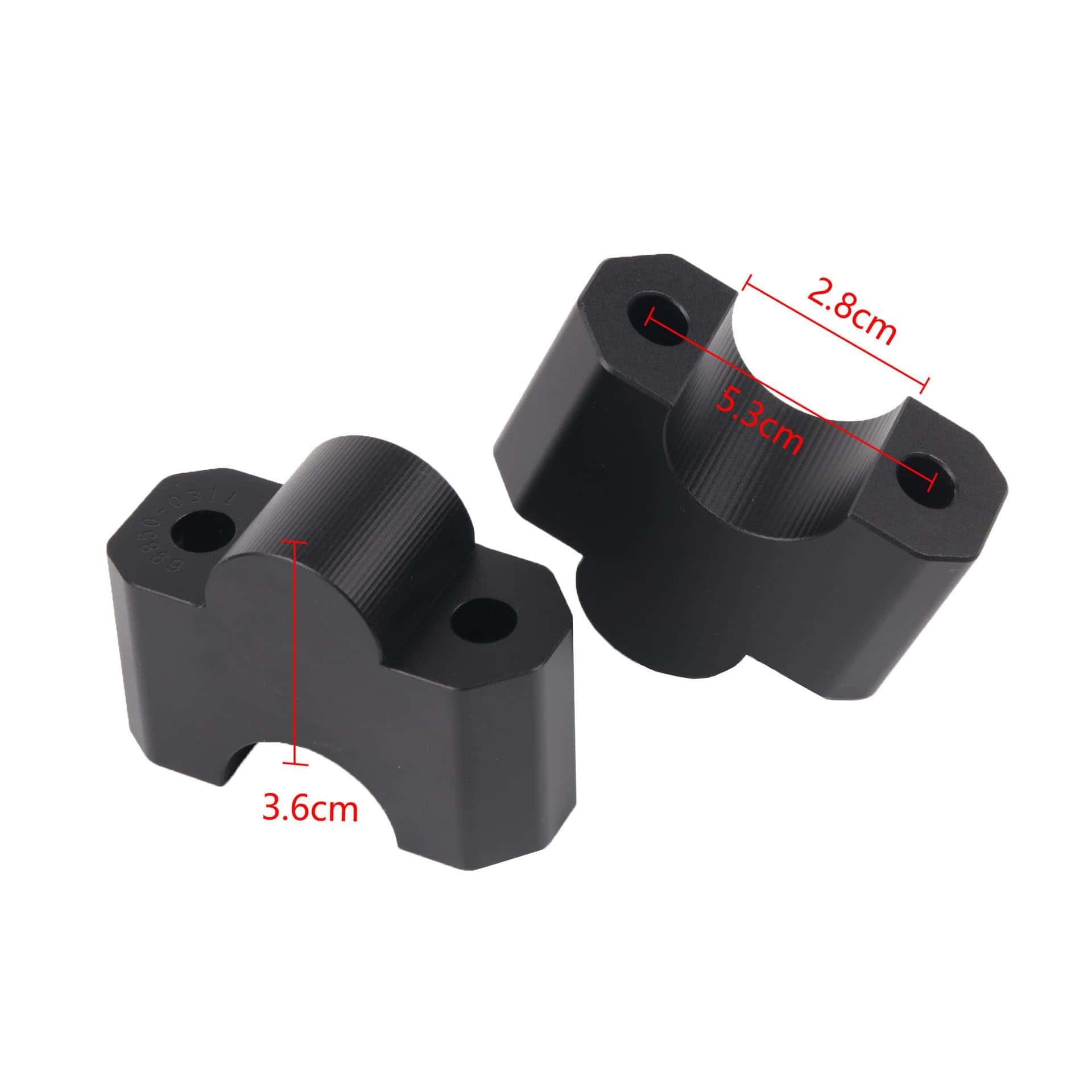 EKSED Elevadores de Manillar de Motocicleta 28 mm de Altura - Imagen 3