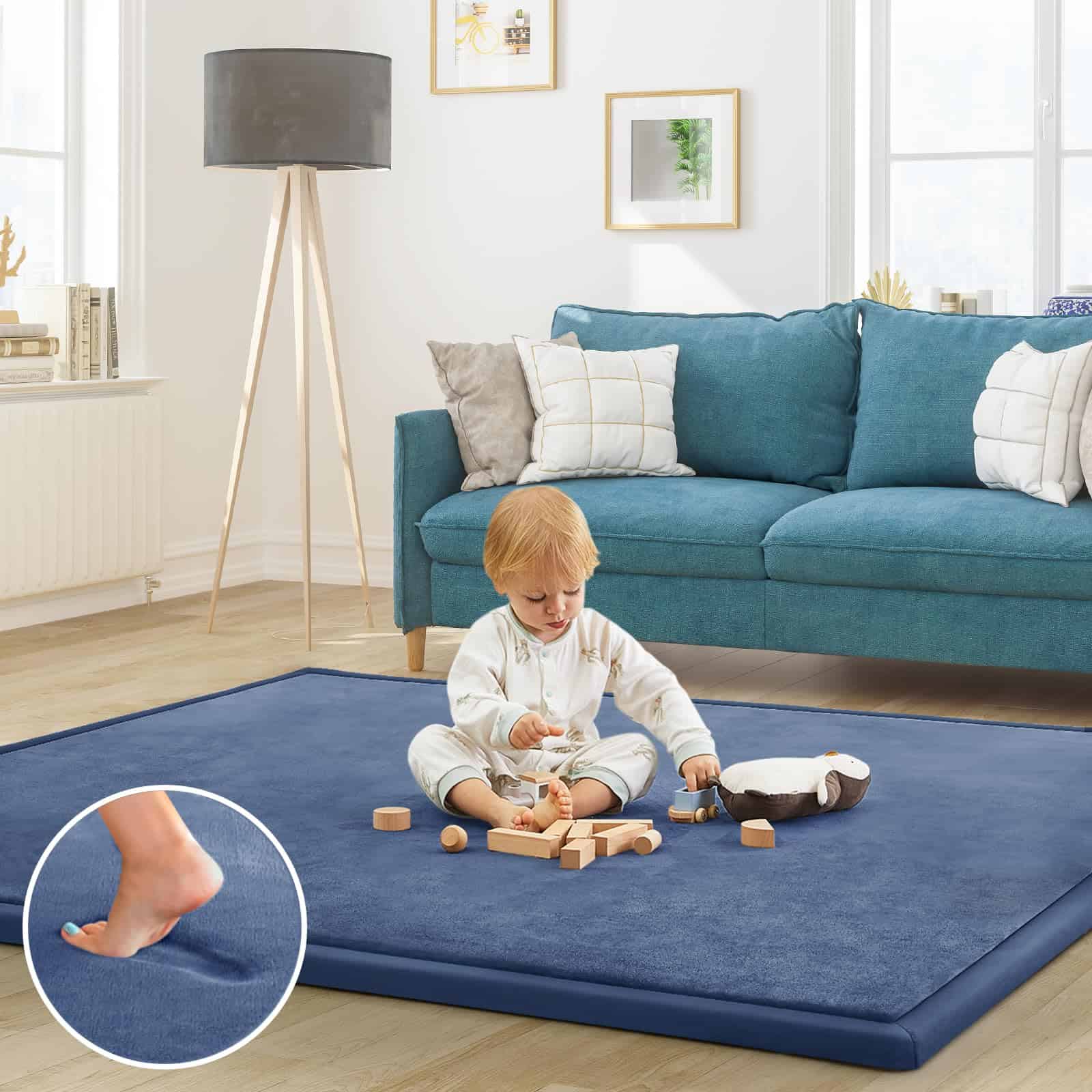 Tapete de Juego para Bebés ILPEOD para -Azul Zafiro