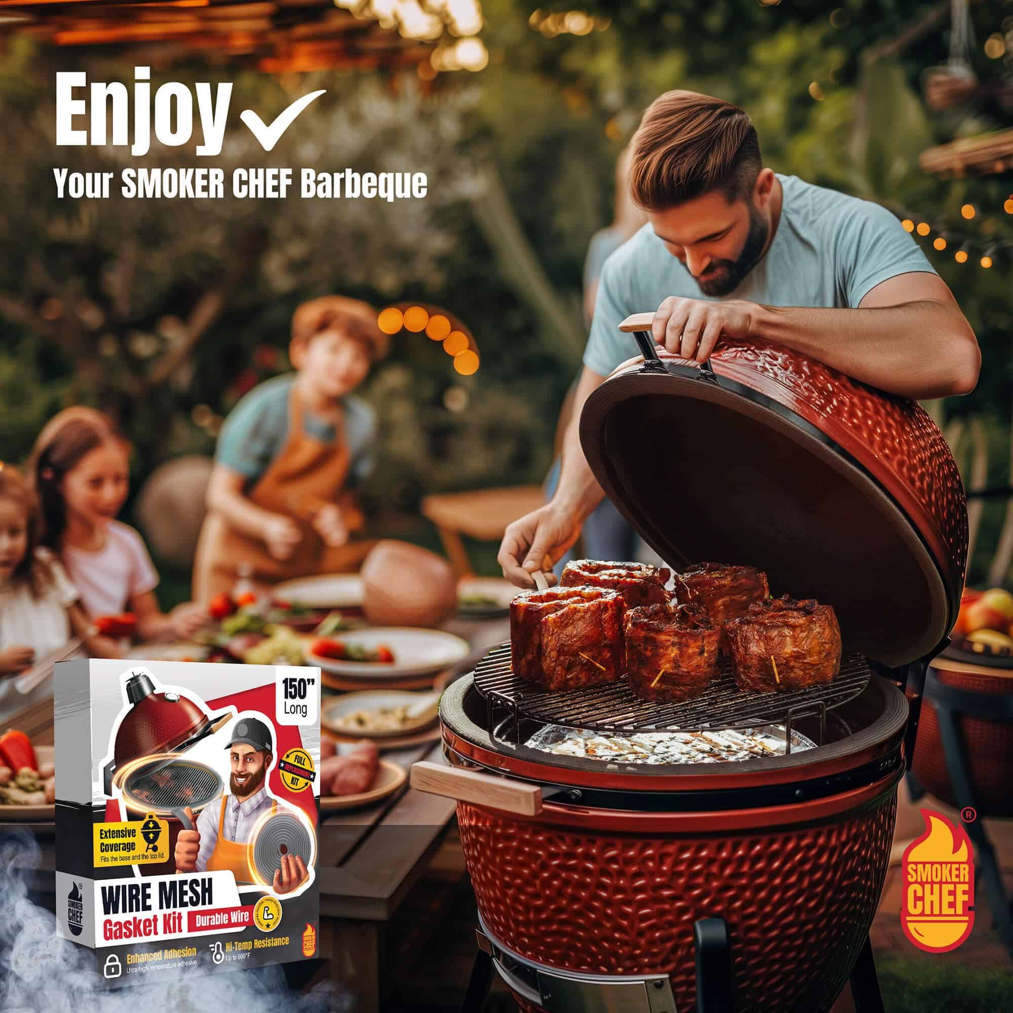 Kit de Junta de Malla de Alambre Ajuste para Kamado Joe - Imagen 8