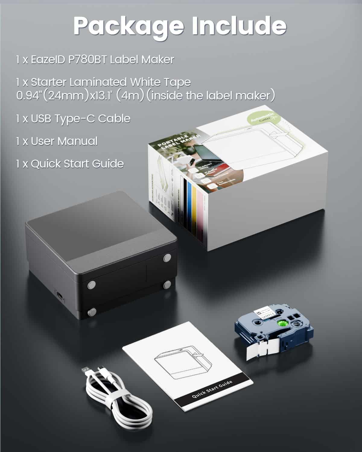 Máquina de etiquetado EazeID con cinta de 12/18/24mm, - Imagen 9