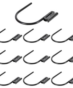 ENJ 10 Pack Ganchos J E-Track Negros Duraderos y