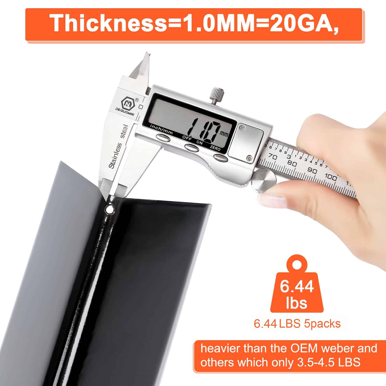 QuliMetal 17.5" Barras de Sabor Esmaltadas de Porcelana - Imagen 4