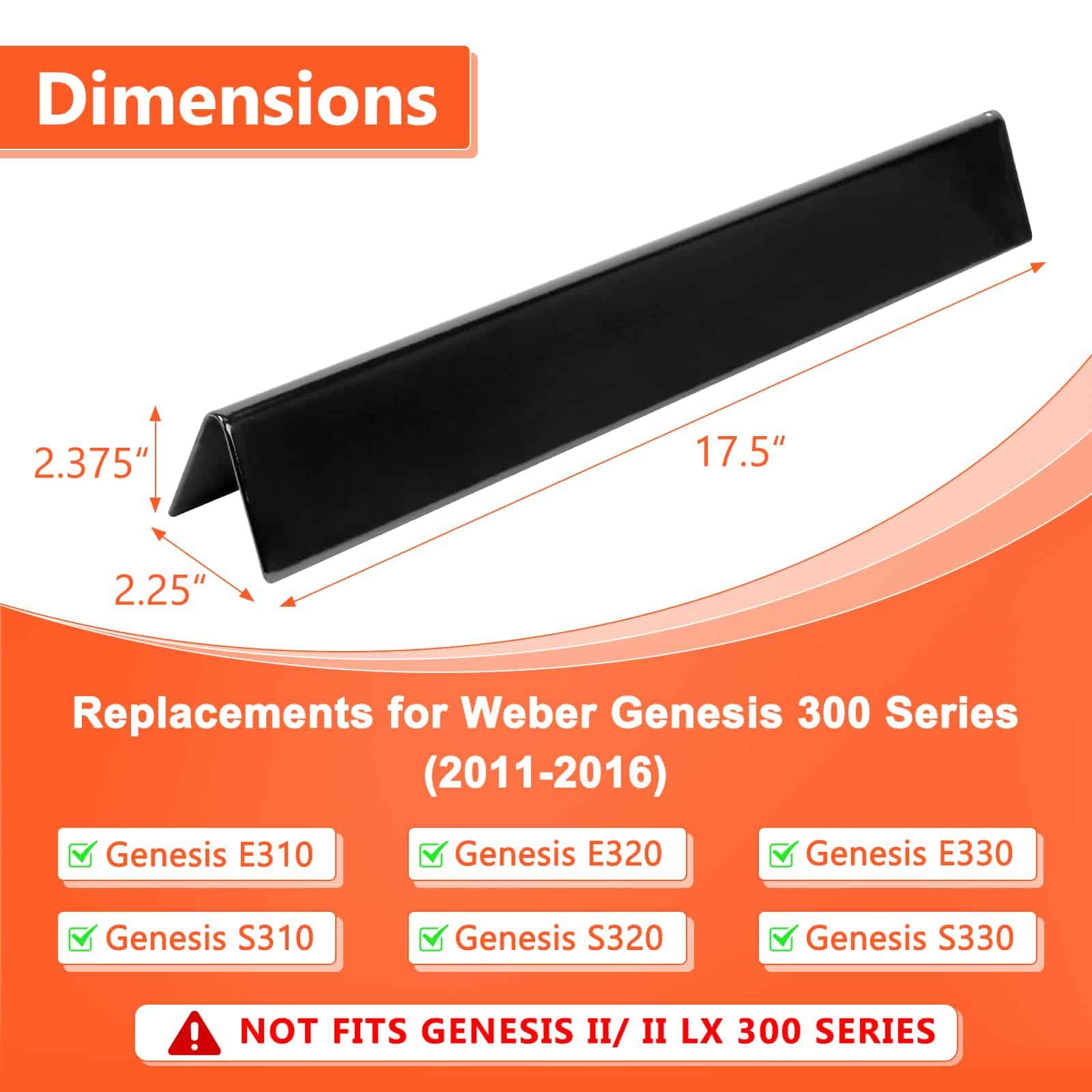 QuliMetal 17.5" Barras de Sabor Esmaltadas de Porcelana - Imagen 3