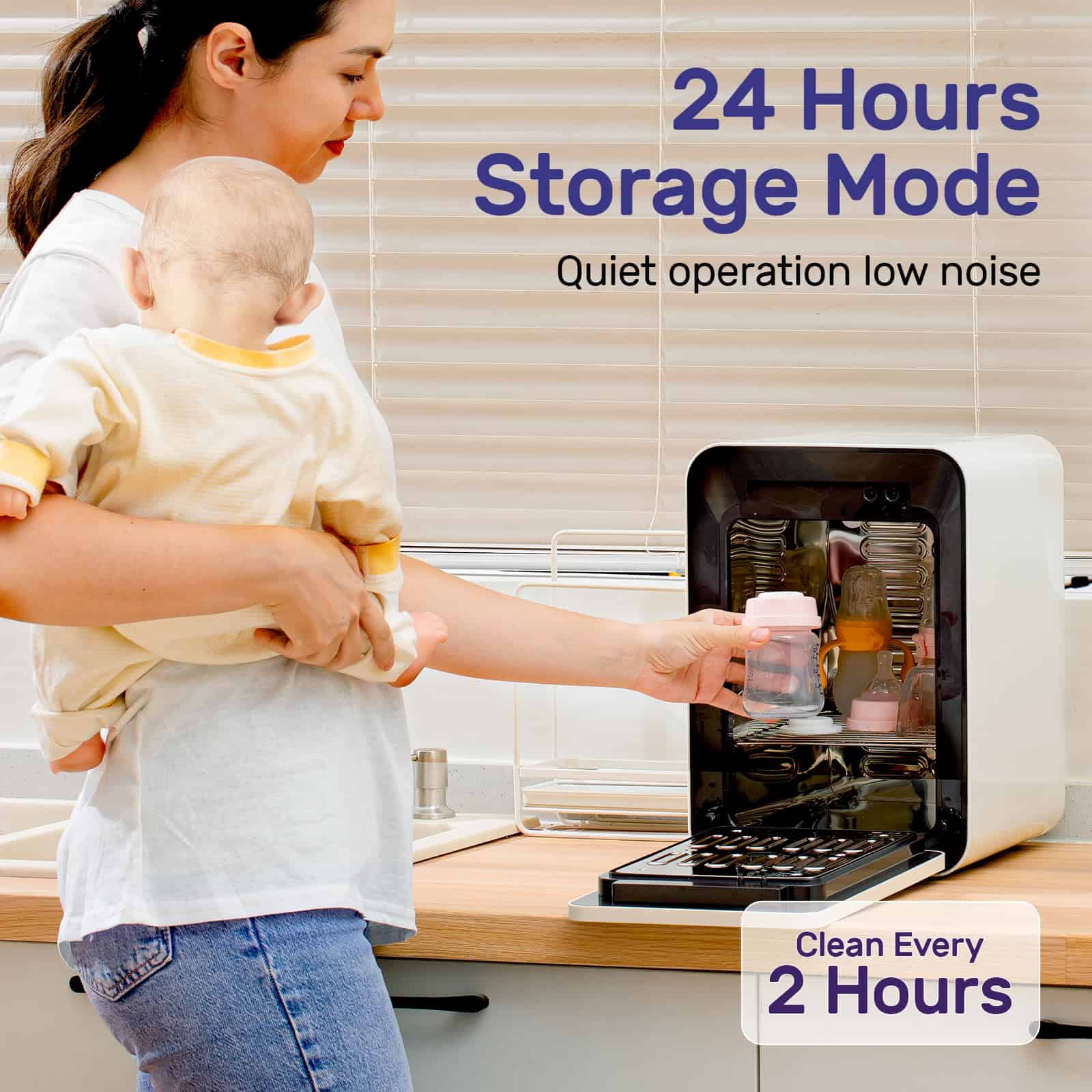 Secador de Biberones NCVI 12L con Luz UV Pro para Bebés - - Imagen 3