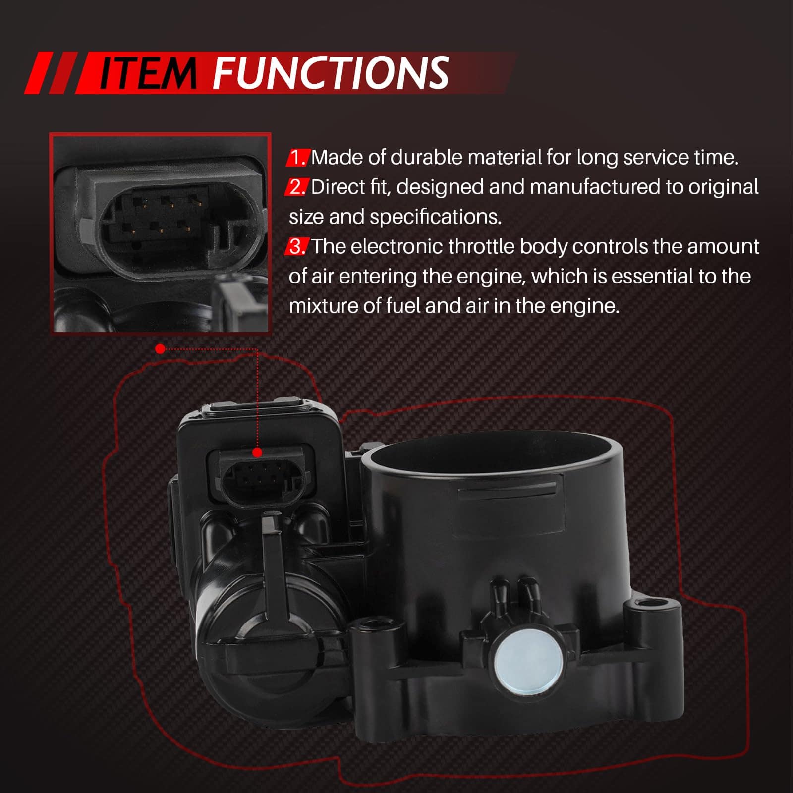 Cuerpo del acelerador electrónico TPS IAC Assembly para - Imagen 7