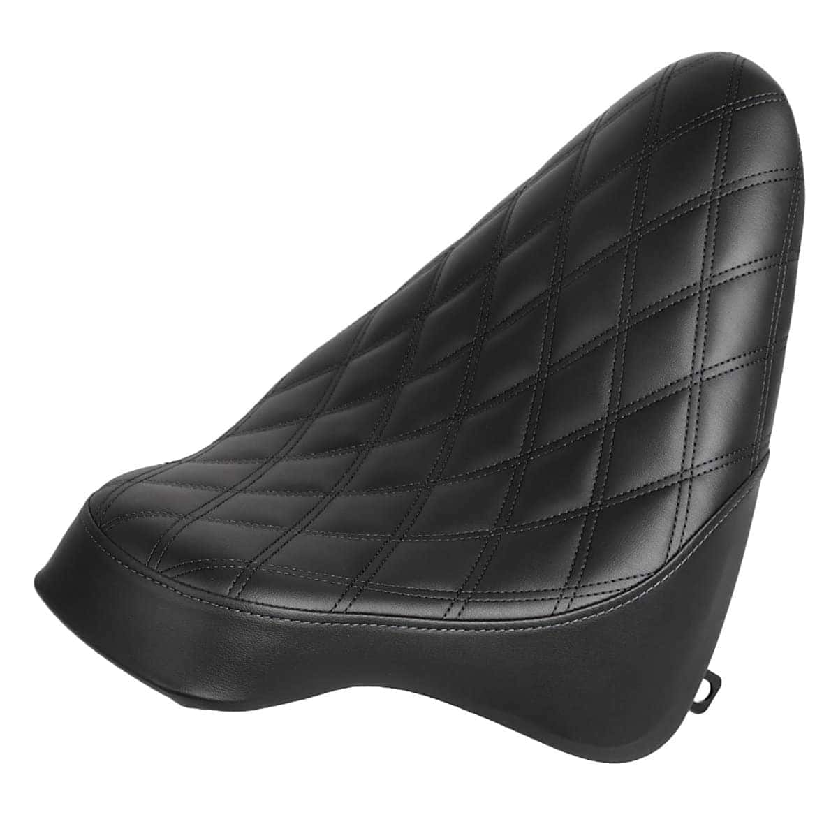 Asiento Individual de Conductor de Cuero Negro con Costuras