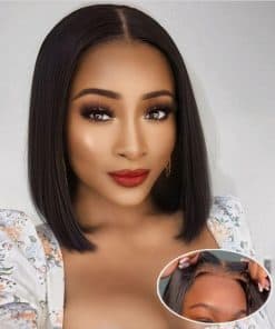 Peluca Bob de Cierre de Encaje Edwad Wear and Go de Cabello