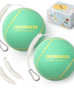Trymaker Tetherball Ball and Rope, Set de 2 Tether Balls y