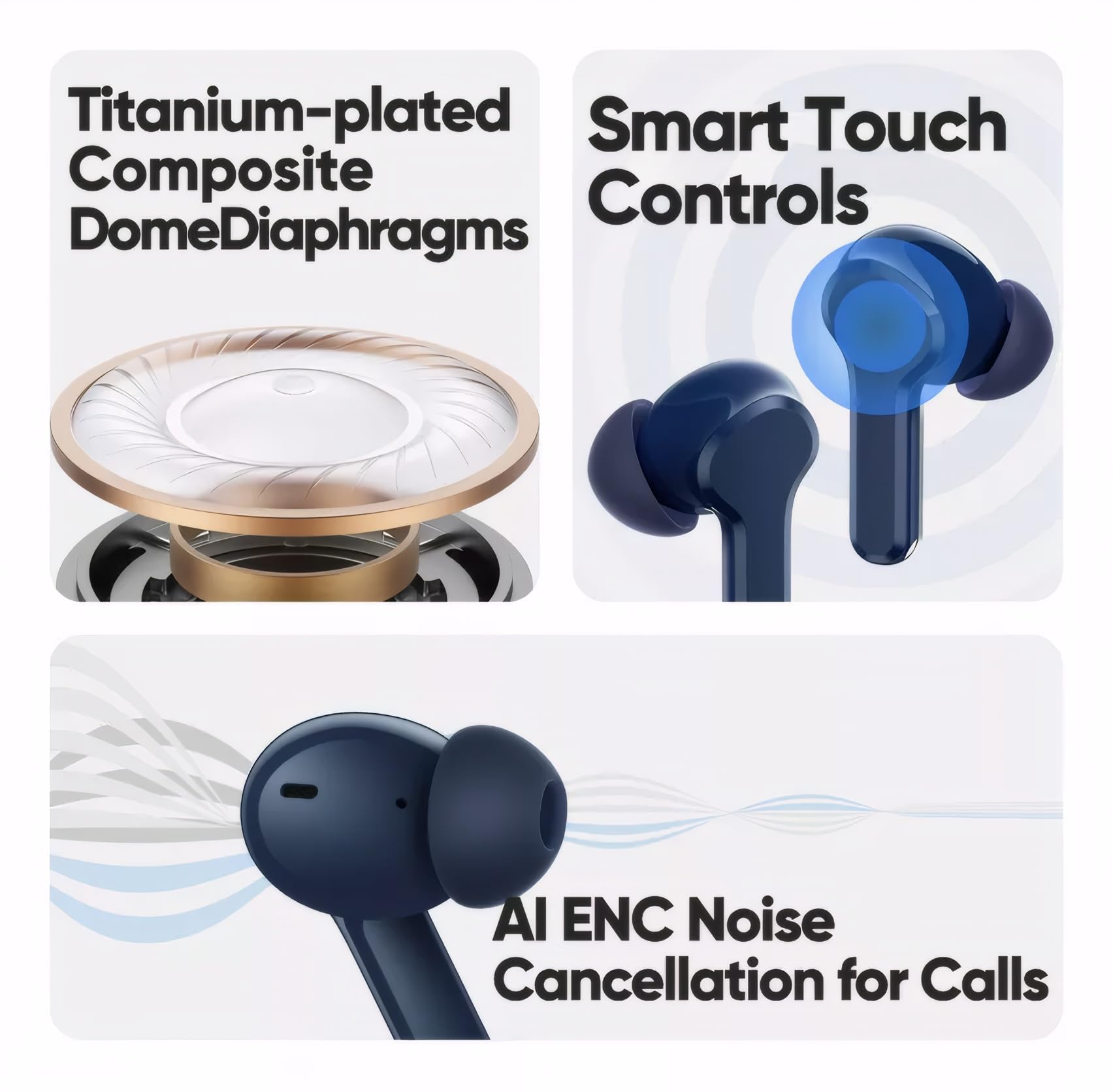 Audífonos inalámbricos con cancelación de ruido AI ENC - Imagen 6