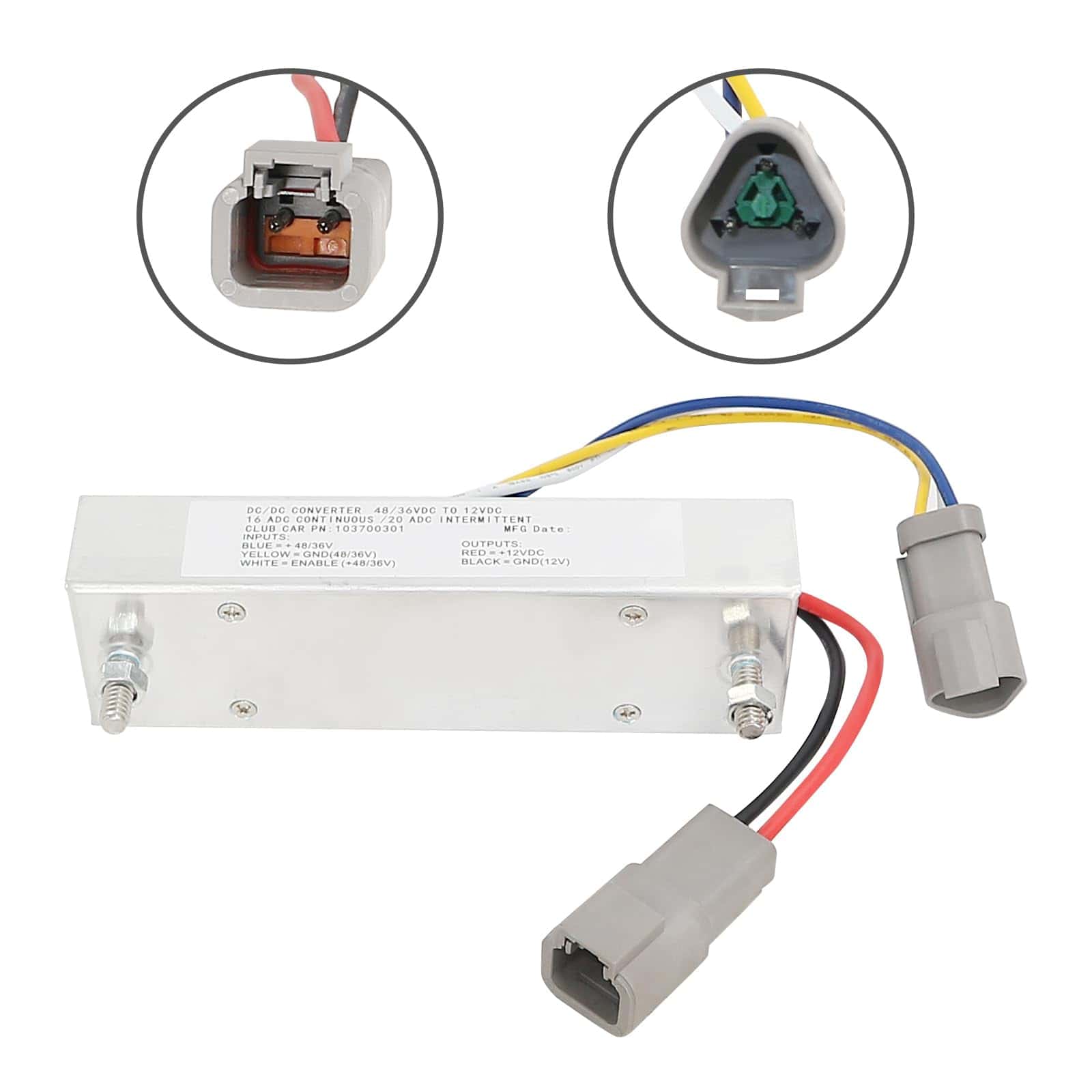 Convertidor DC 36V/48V de Repuesto Compatible con Carro de - Imagen 4