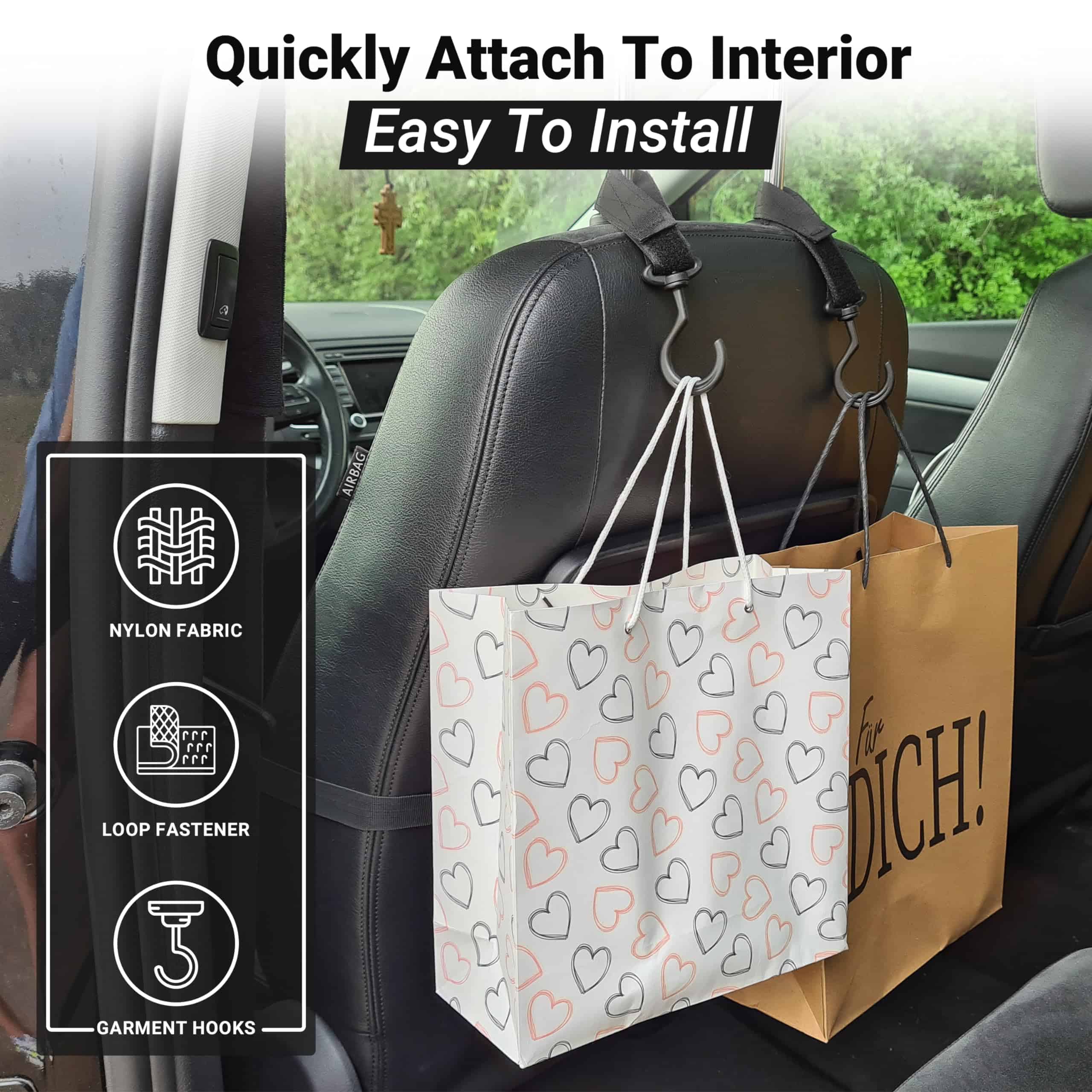 Barra para Ropa de Coche MEVLEM, Calidad Premium, Barra - Imagen 9