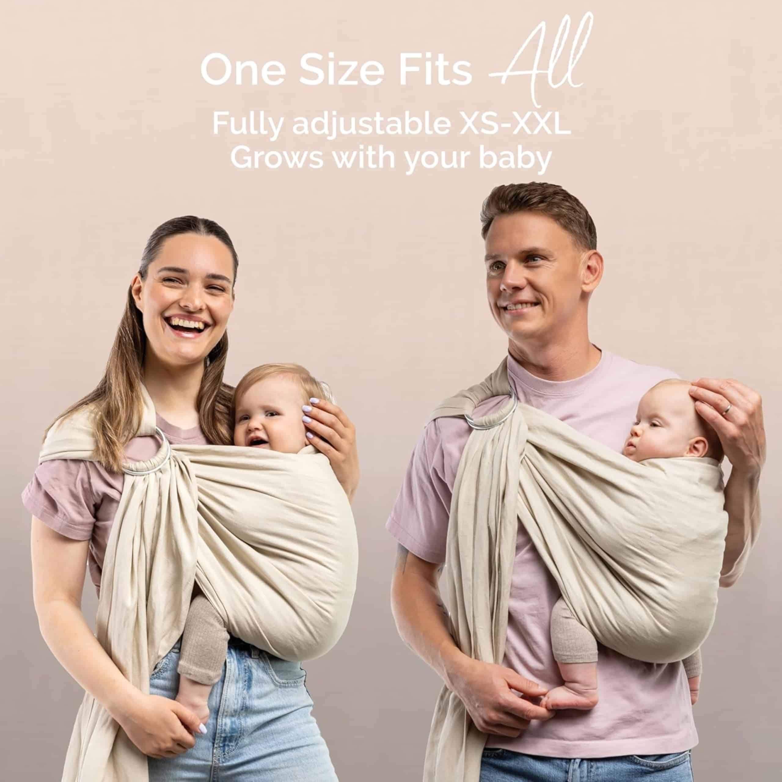 Portabebés Boba Ring Sling para Recién Nacidos y Bebés - - Imagen 6
