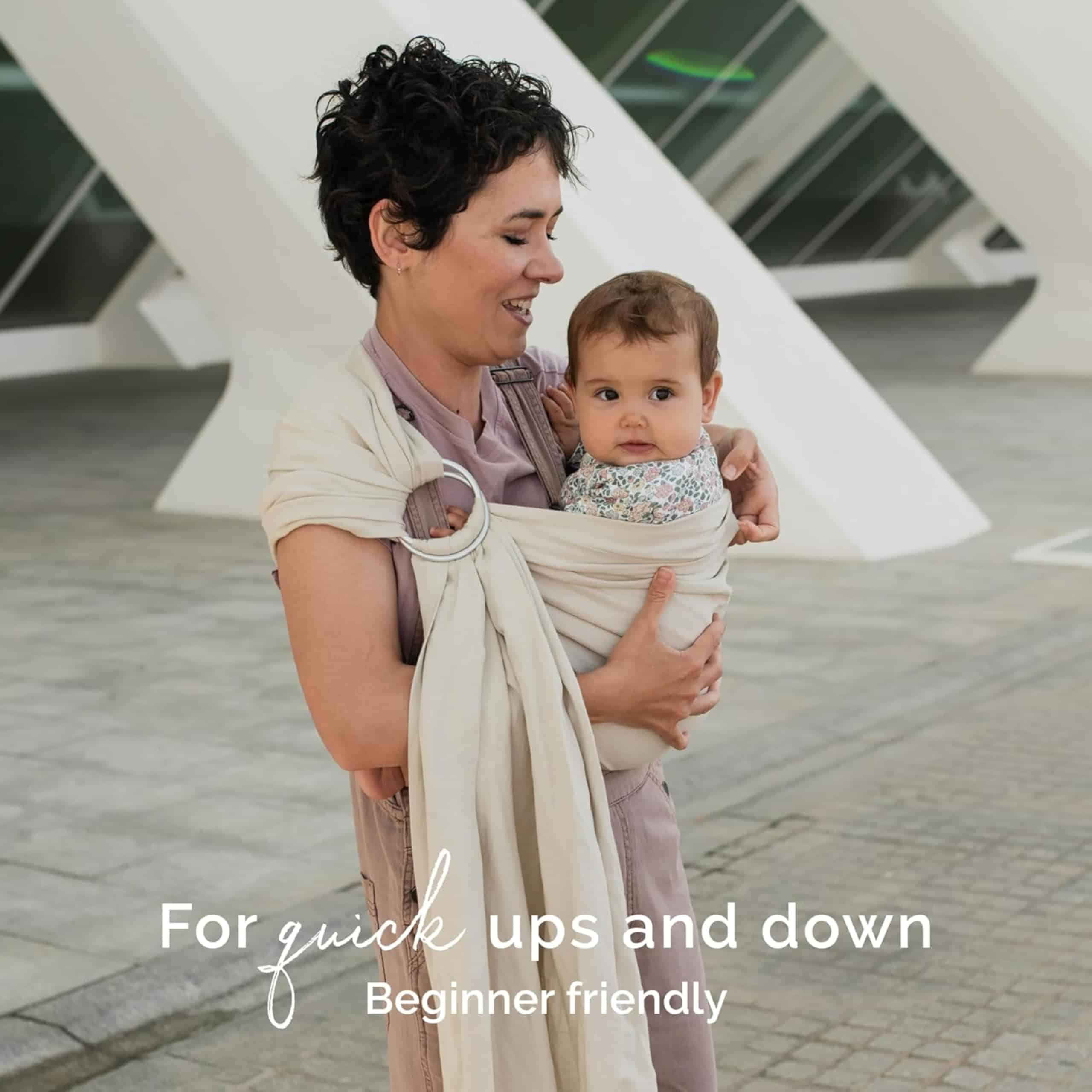 Portabebés Boba Ring Sling para Recién Nacidos y Bebés - - Imagen 9