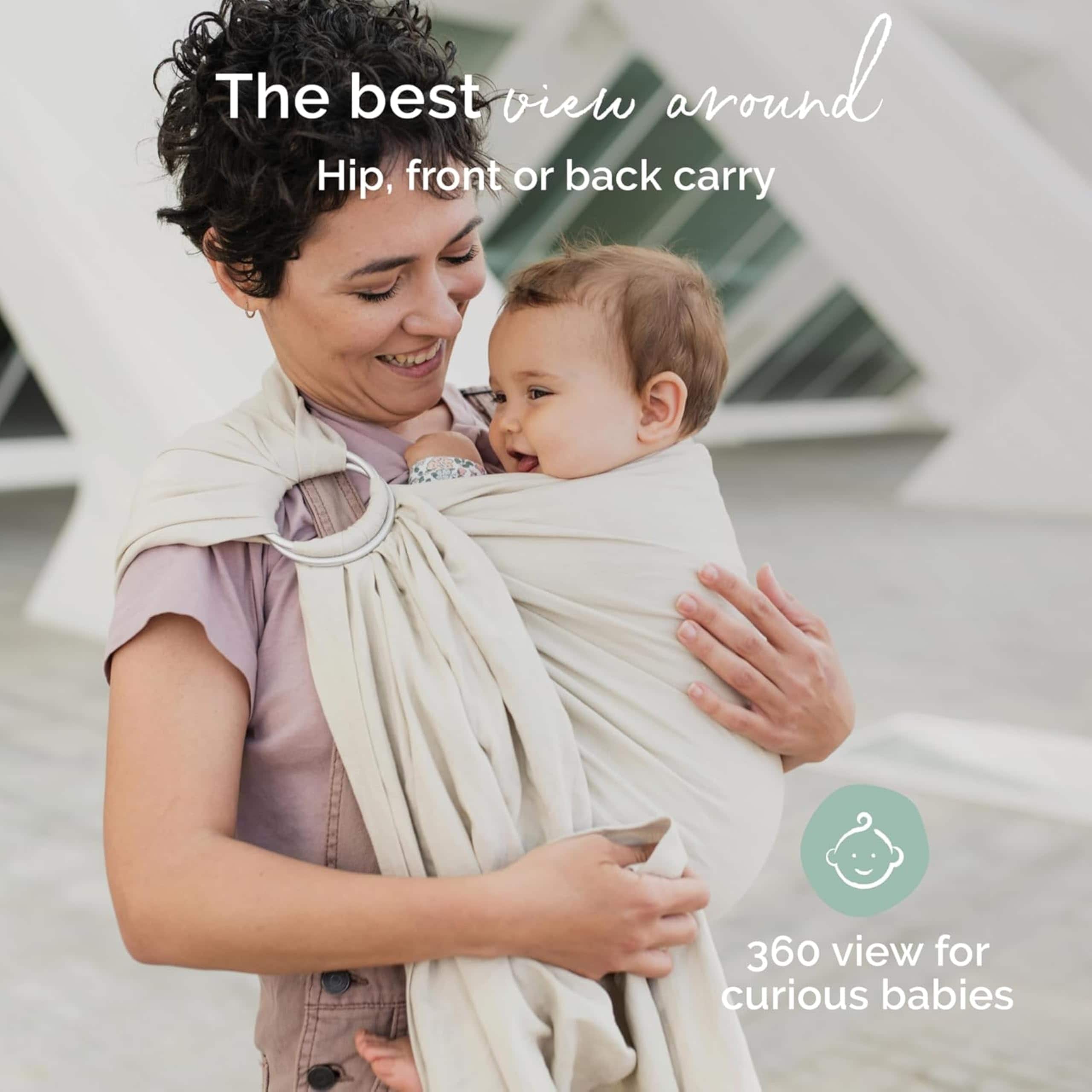 Portabebés Boba Ring Sling para Recién Nacidos y Bebés - - Imagen 3