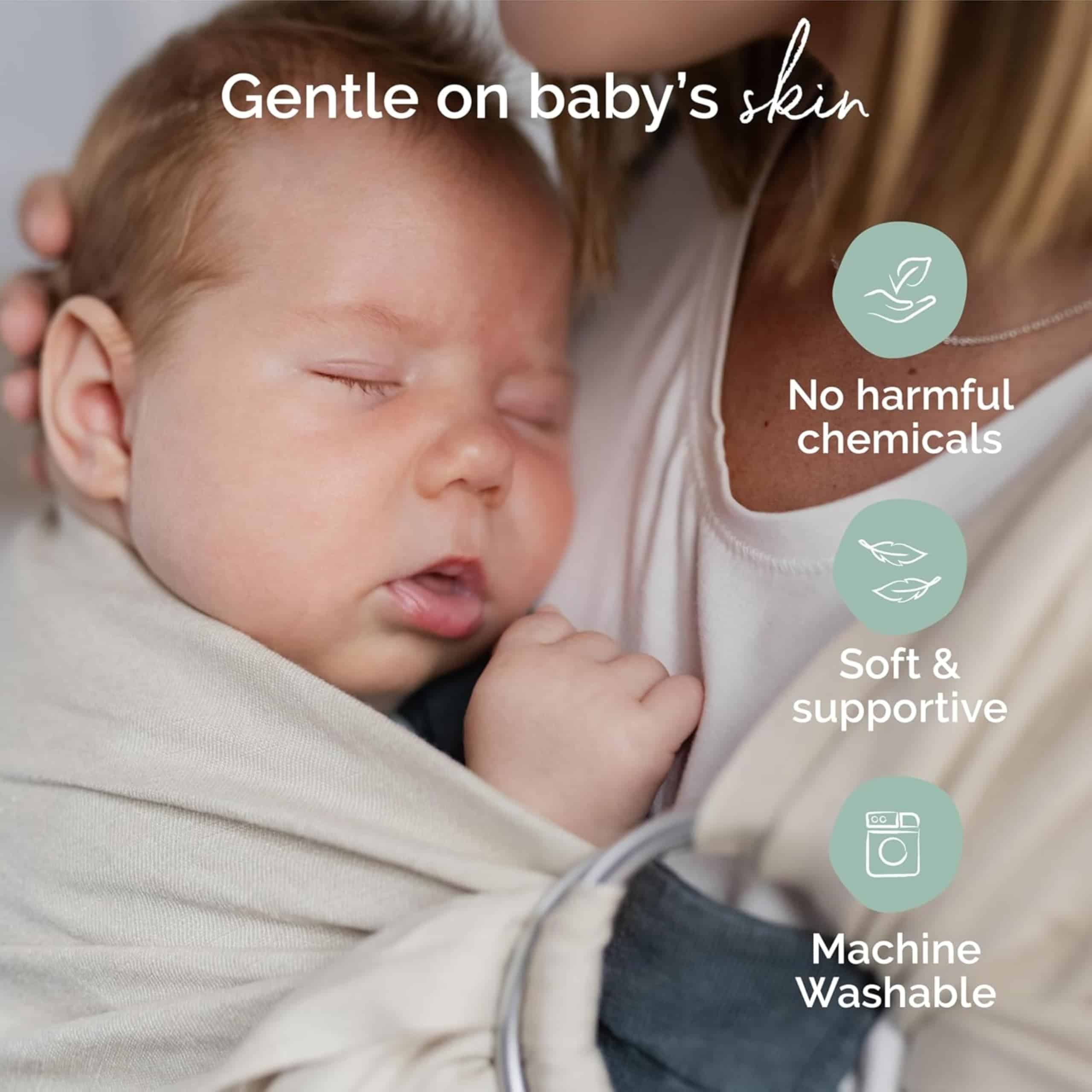 Portabebés Boba Ring Sling para Recién Nacidos y Bebés - - Imagen 5