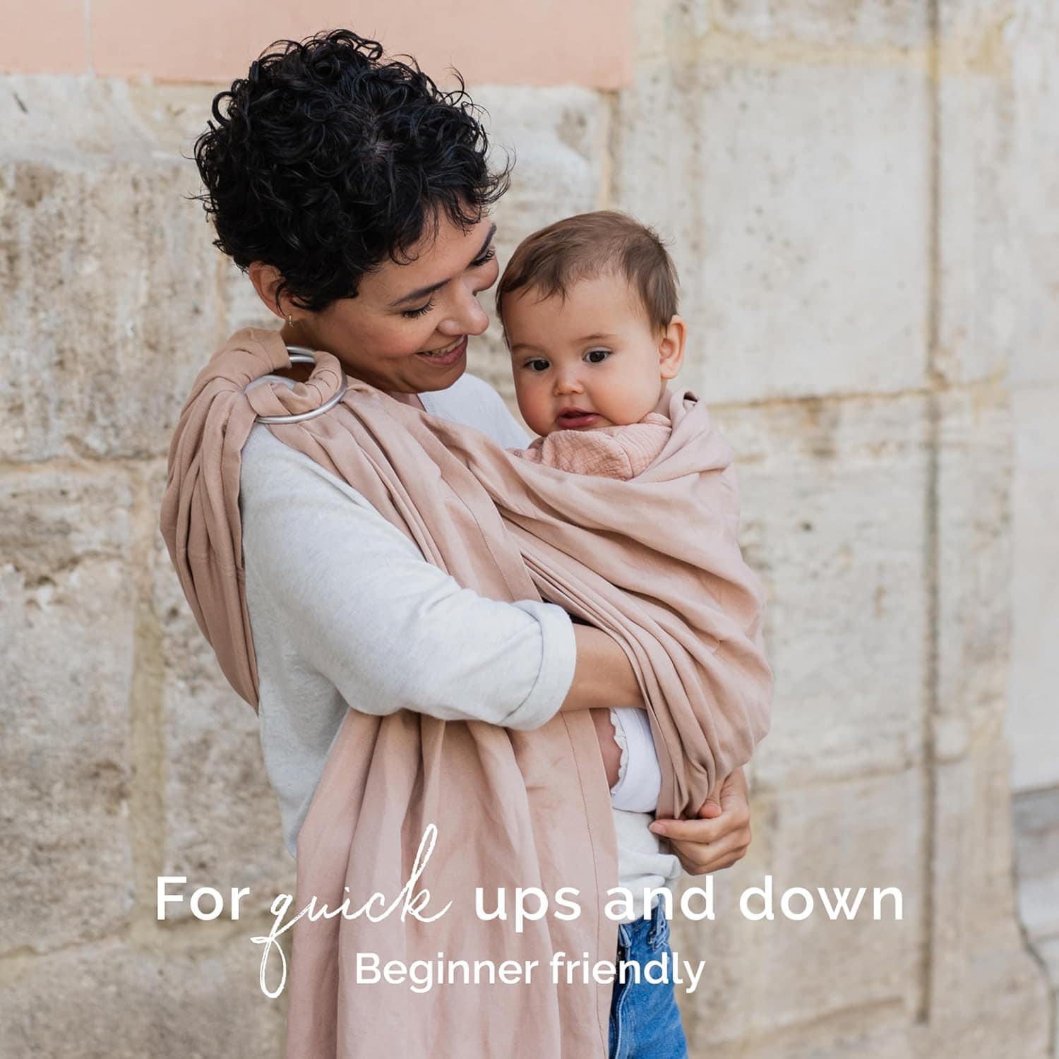 Fular Boba de Anillas para Bebé Recién Nacido a Niño - Imagen 9