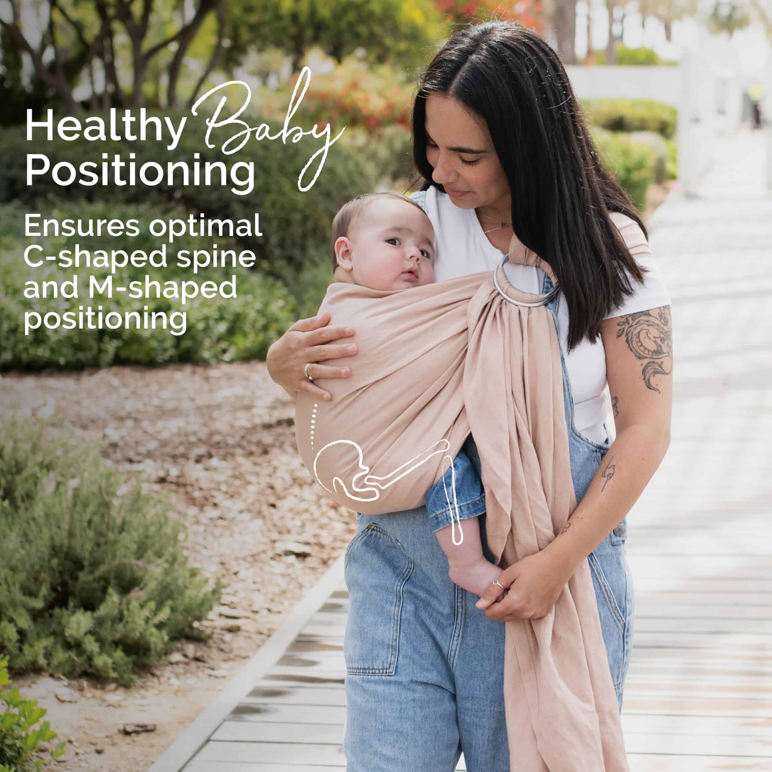 Fular Boba de Anillas para Bebé Recién Nacido a Niño - Imagen 7