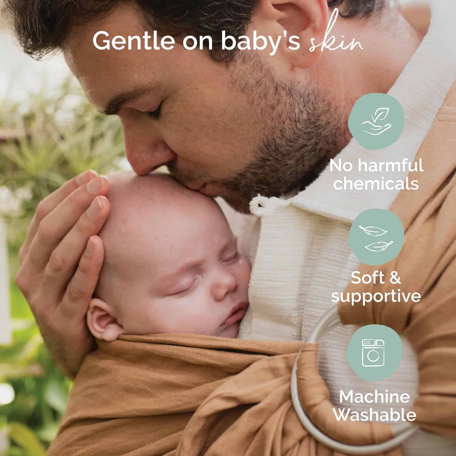 Portabebé Boba Ring Sling para Recién Nacidos a Niños - Imagen 5