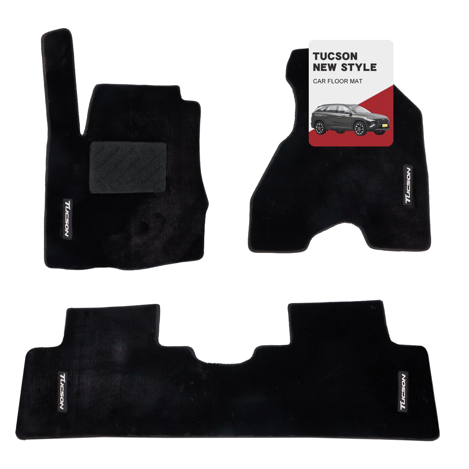 Tapetes de piso de lana 3D a medida ROJ Fit para HY Tucson