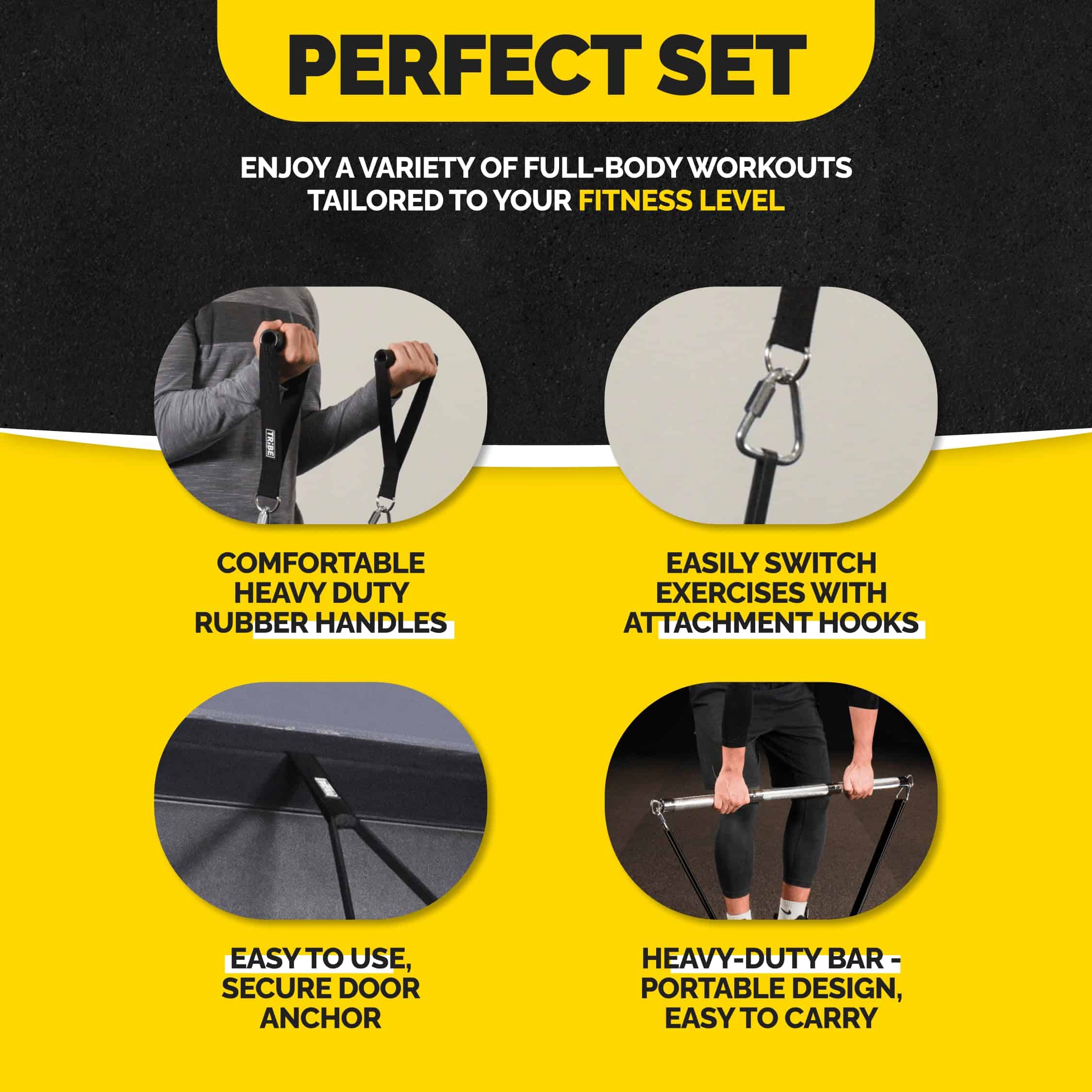 Bandas de Resistencia Largas para Ejercicios - Bandas de - Imagen 7