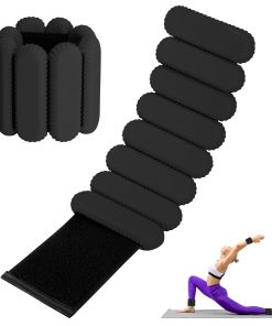 Pesas de muñeca y tobillo ajustables para -Negro