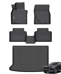 Wailtnb- Juego de Tapetes y Forro de Maletero para Mazda