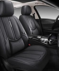 Cubiertas de Asiento de Coche de Cuero Falso -Negro