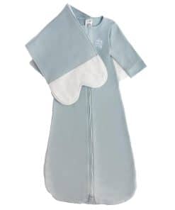 Swaddle de Mariposa de Mezcla de Algodón -Azul Cielo de Ensu