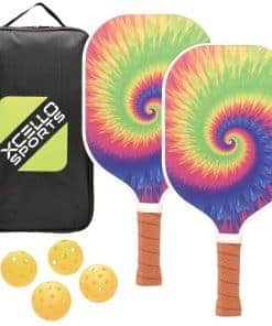 Set de 2 Palas de Pickleball de Fibra de -multicolor