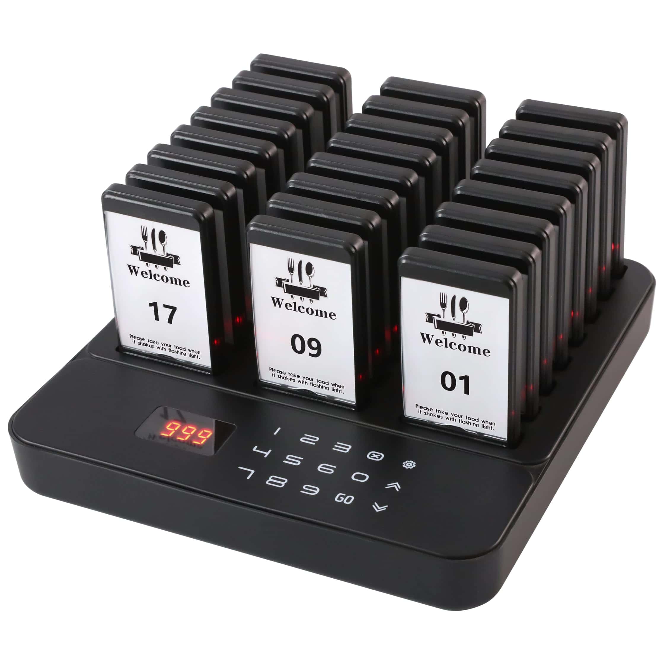 Sistema de Pagers para Restaurante LOUKIENE, 24 Pagers,
