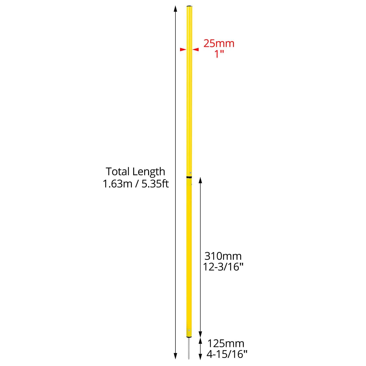 QWORK 10 Pcs 5ft Postes de Entrenamiento de Agilidad - Imagen 7