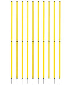 QWORK 10 Pcs 5ft Postes de Entrenamiento de Agilidad