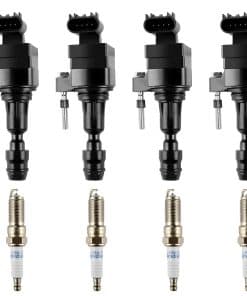 Conjunto de 4 bobinas de encendido UF491 y bujías de doble