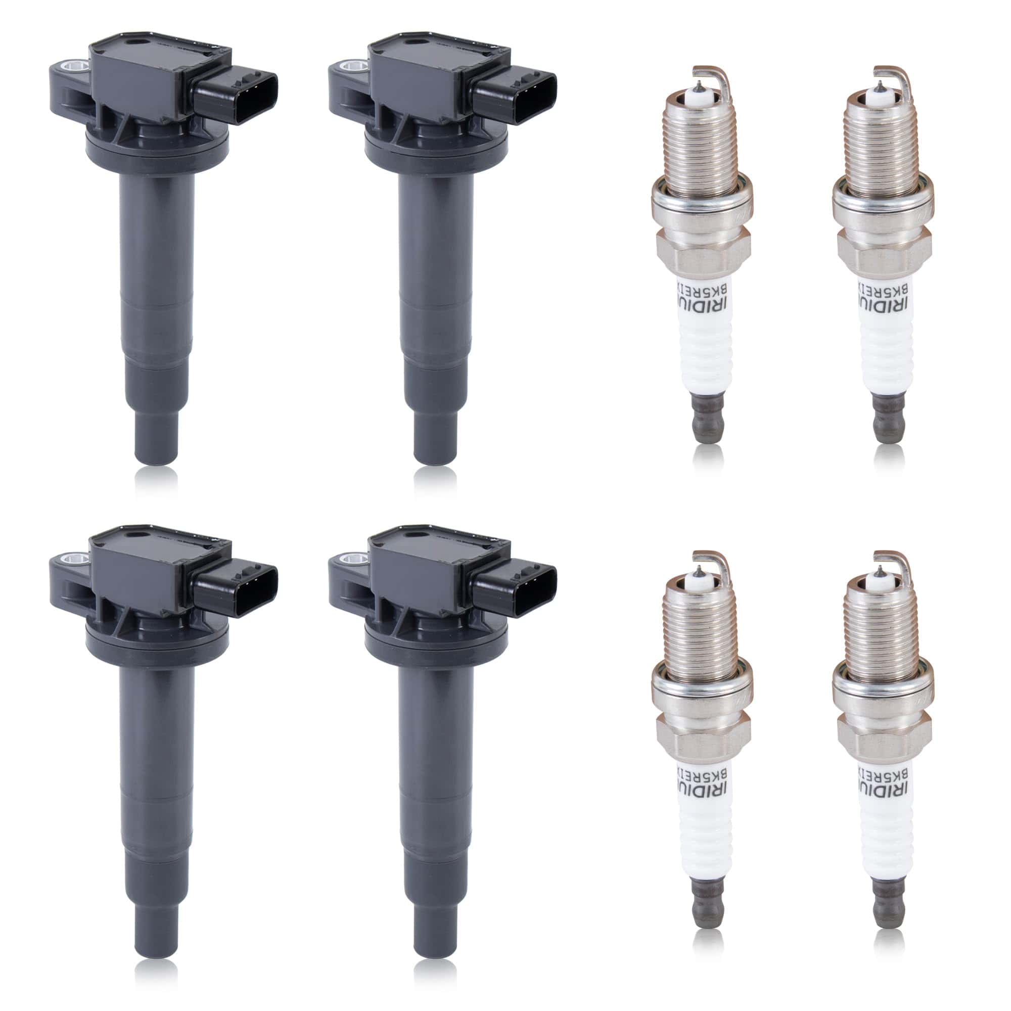 Conjunto de 4 Paquetes de Bobinas de Encendido y Bujías