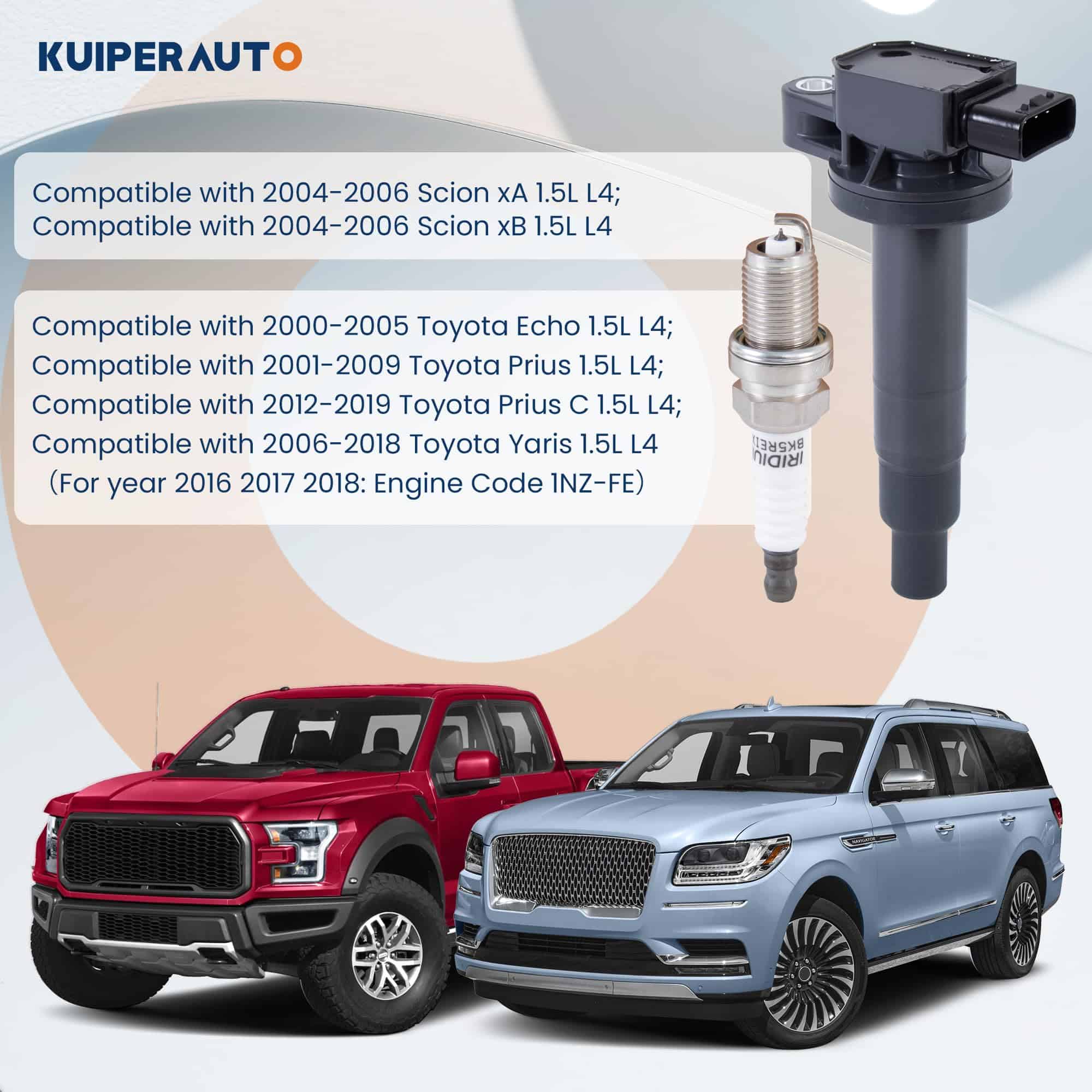 Conjunto de 4 Paquetes de Bobinas de Encendido y Bujías - Imagen 3