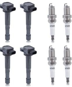 Conjunto de 4 Bobinas de Encendido y Bujías Compatibles
