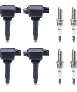 Set de 4 bobinas de encendido y bujías compatibles para
