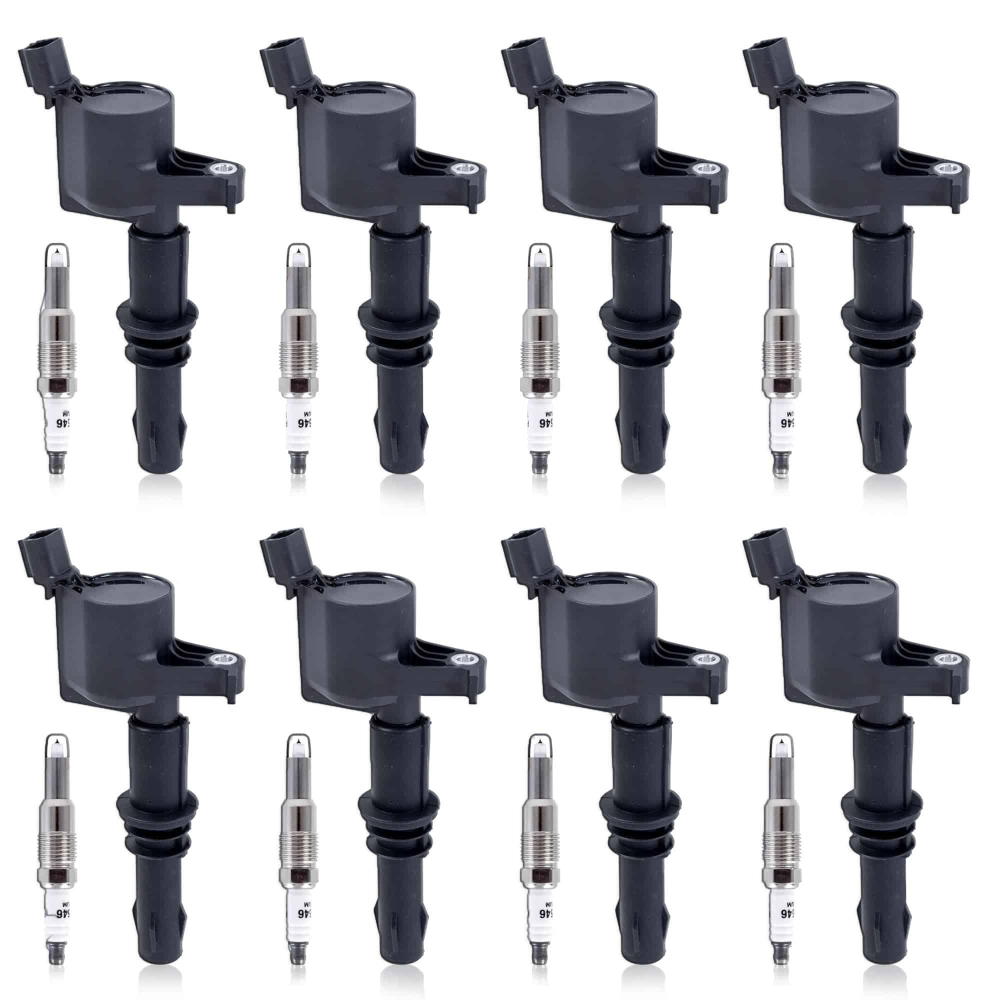 Paquete de 8 Bobinas de Encendido y Bujía Compatible con