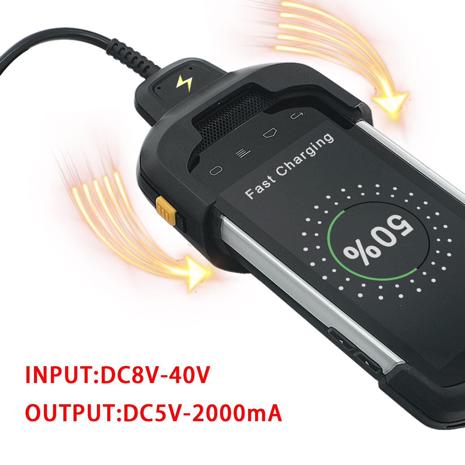 Cable de Cargador para Vehículo para Zebra Symbol TC70 TC77 - Imagen 3