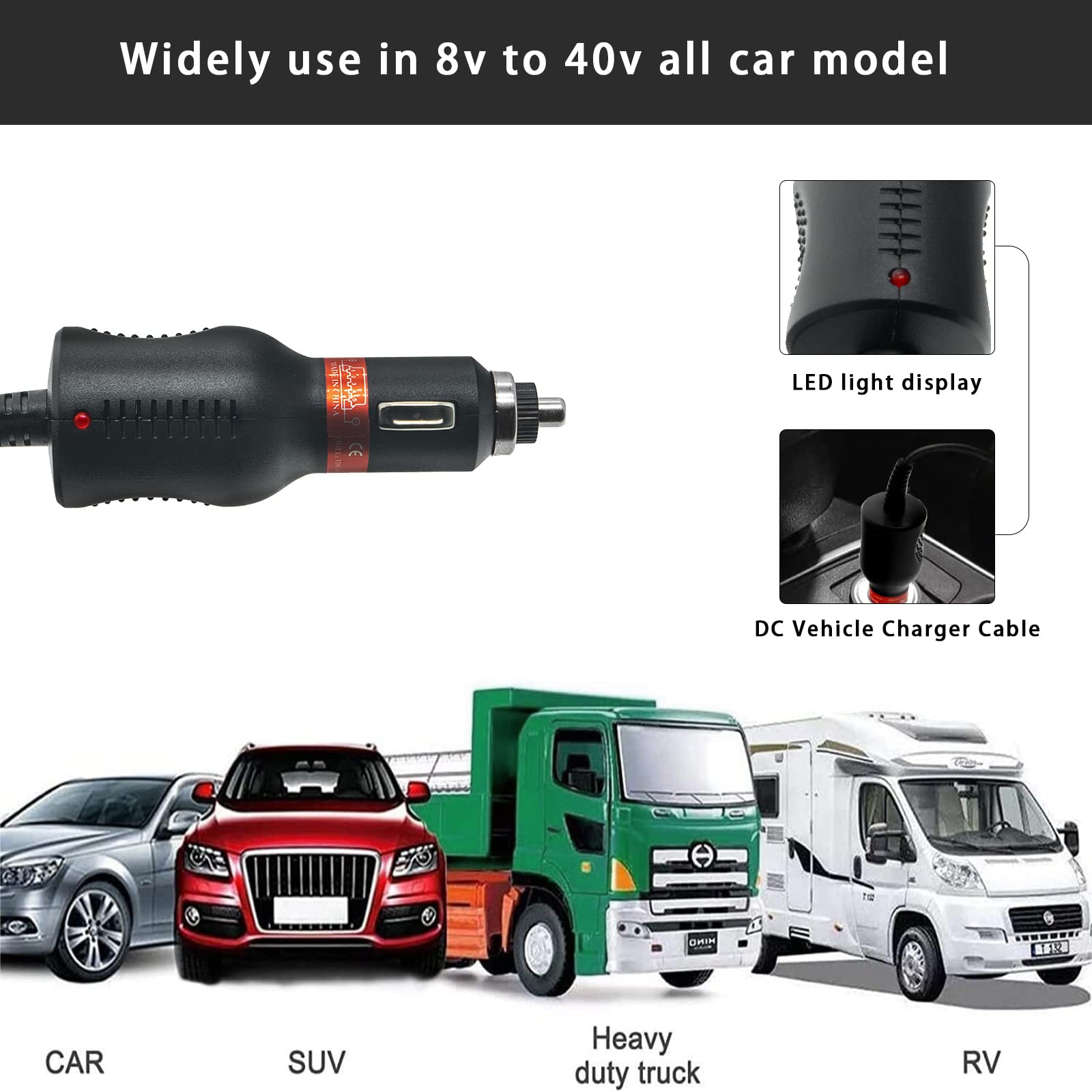 Cable de Cargador para Vehículo para Zebra Symbol TC70 TC77 - Imagen 4