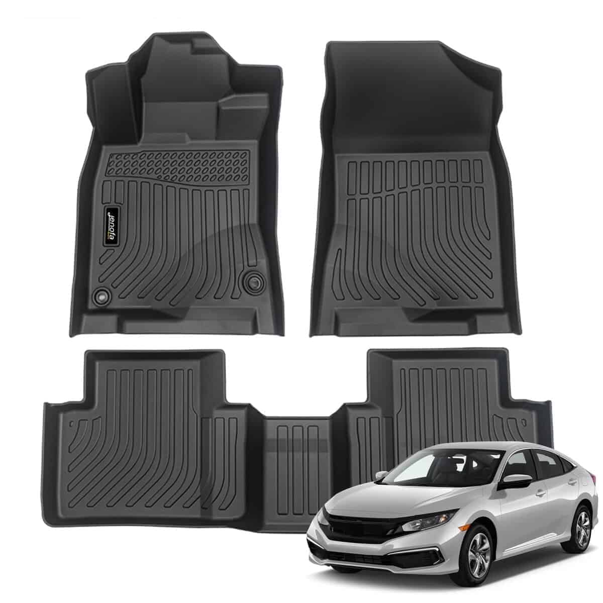 Tapetes para piso Jenofa para Honda Civic Coupe/Sedan/Type