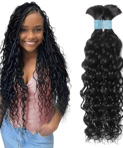 Cabello trenzado humano 110g 26 pulgadas Onda de agua a