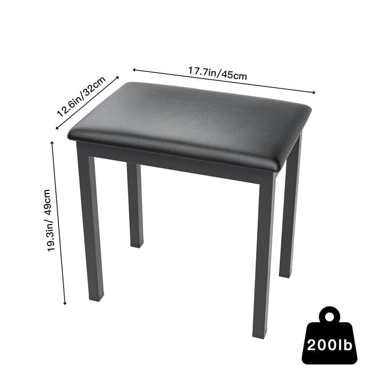 Banqueta de Piano HEXANT con Asiento Tapizado de Cuero - Imagen 7