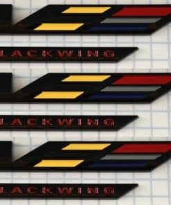 3 Emblemas V-Blackwing 3D Logo de Coche V Reemplazo para