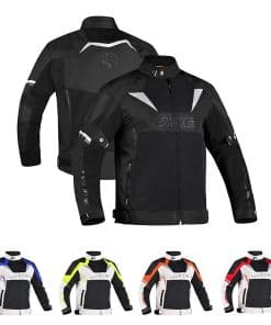 Chaqueta de moto JAG de malla con armadura CE - -Negro