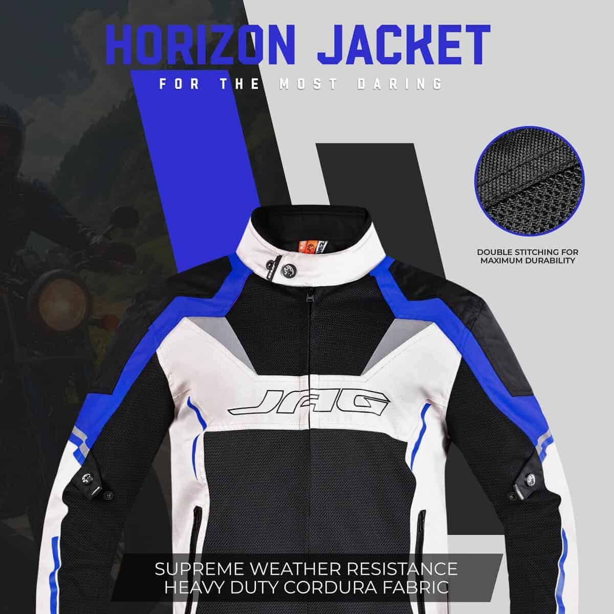 Chaqueta de Moto JAG de Malla con Armadura CE -Azul - Imagen 8