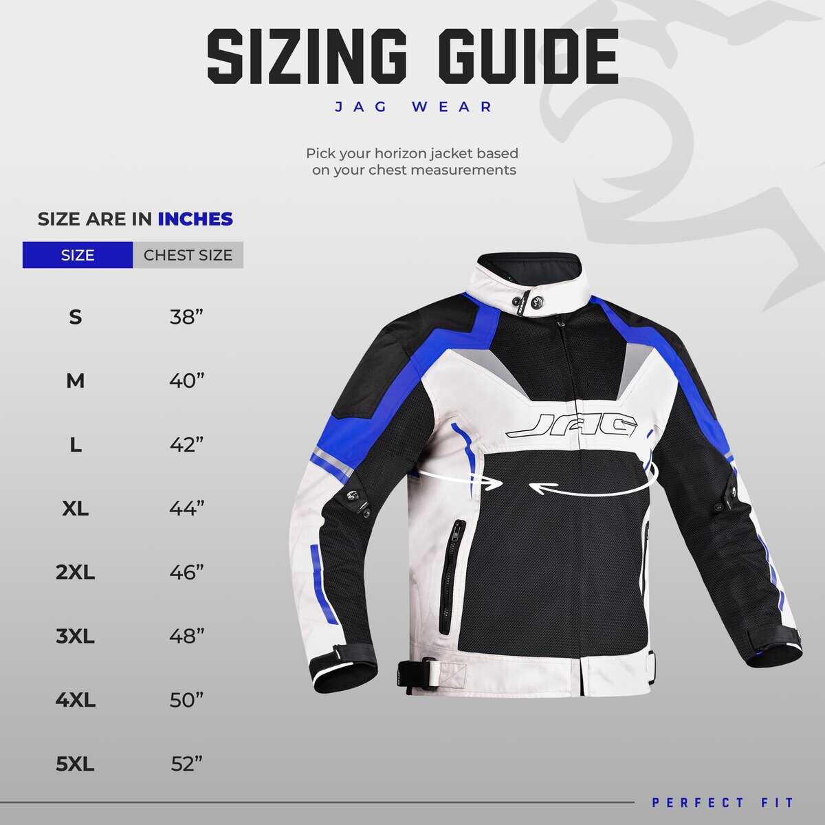 Chaqueta de Moto JAG de Malla con Armadura CE -Azul - Imagen 6